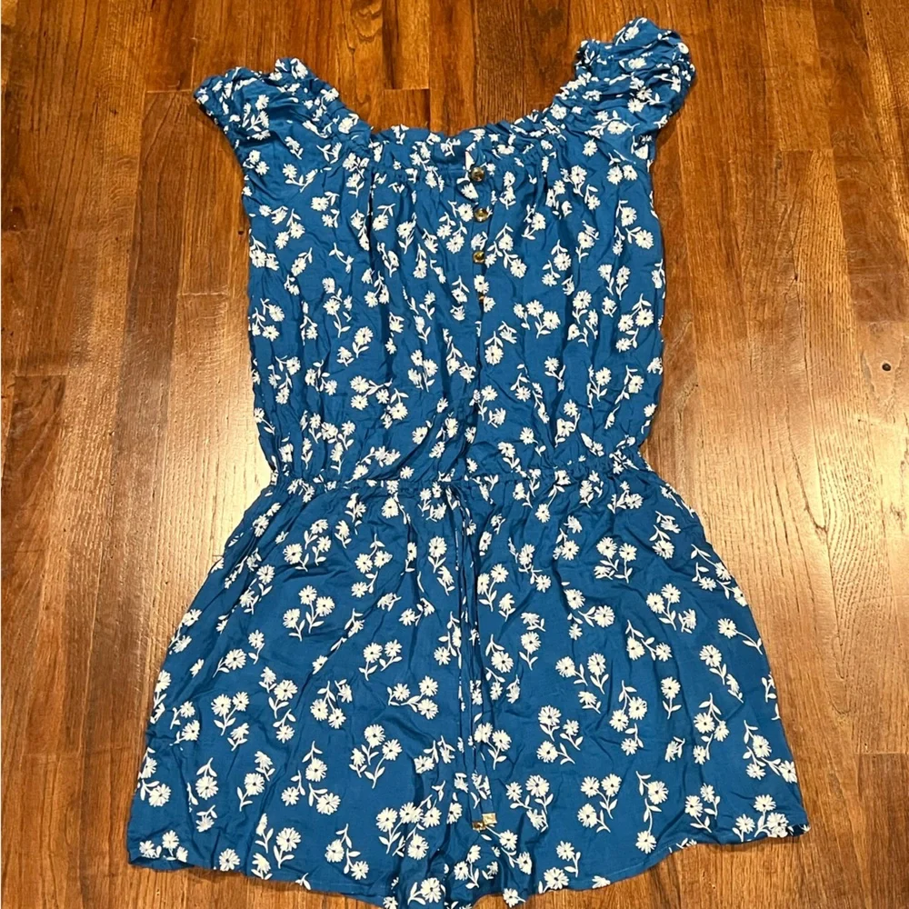 Kate Spade Floral Off Shoulder Playsuit Short Romper - Picture 2 of 7